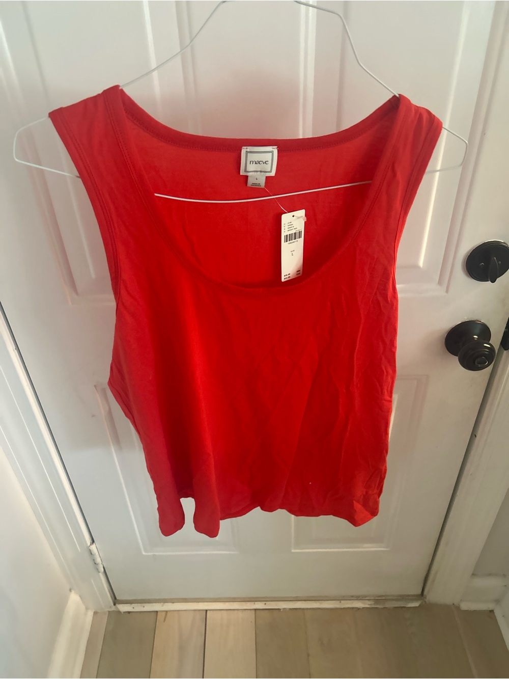 NWT MAEVE bright red tank top.